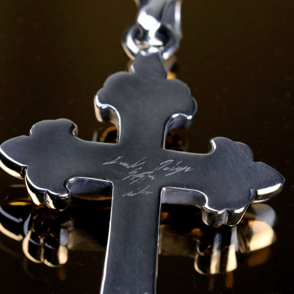 【Silver Monsters】日本一級神牌 Loud Style Design 經典鳶尾重磅十字架 純銀吊墜