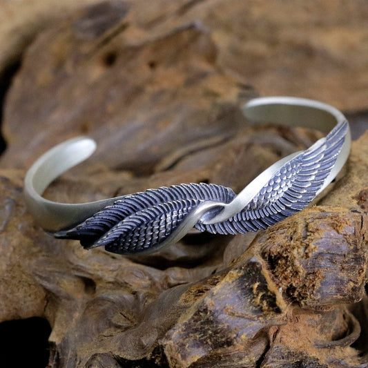 【獨家限定】【SMS】日本Dual Flow與SMS九週年聯名 "雙極鳳翼" 純銀手環