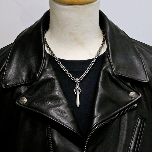 【Silver Monsters】6.5mm 手工作舊 C扣極太角鍊 SMS獨家特製 925銀 純銀項鍊