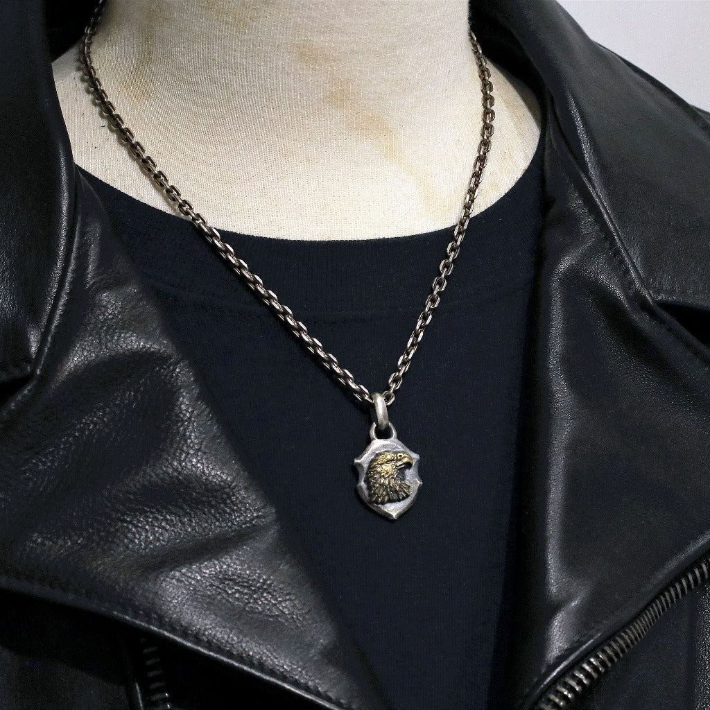 【Silver Monsters】日本一級神牌 Loud Style Design 銀銅鑲嵌 全手雕老鷹吊墜