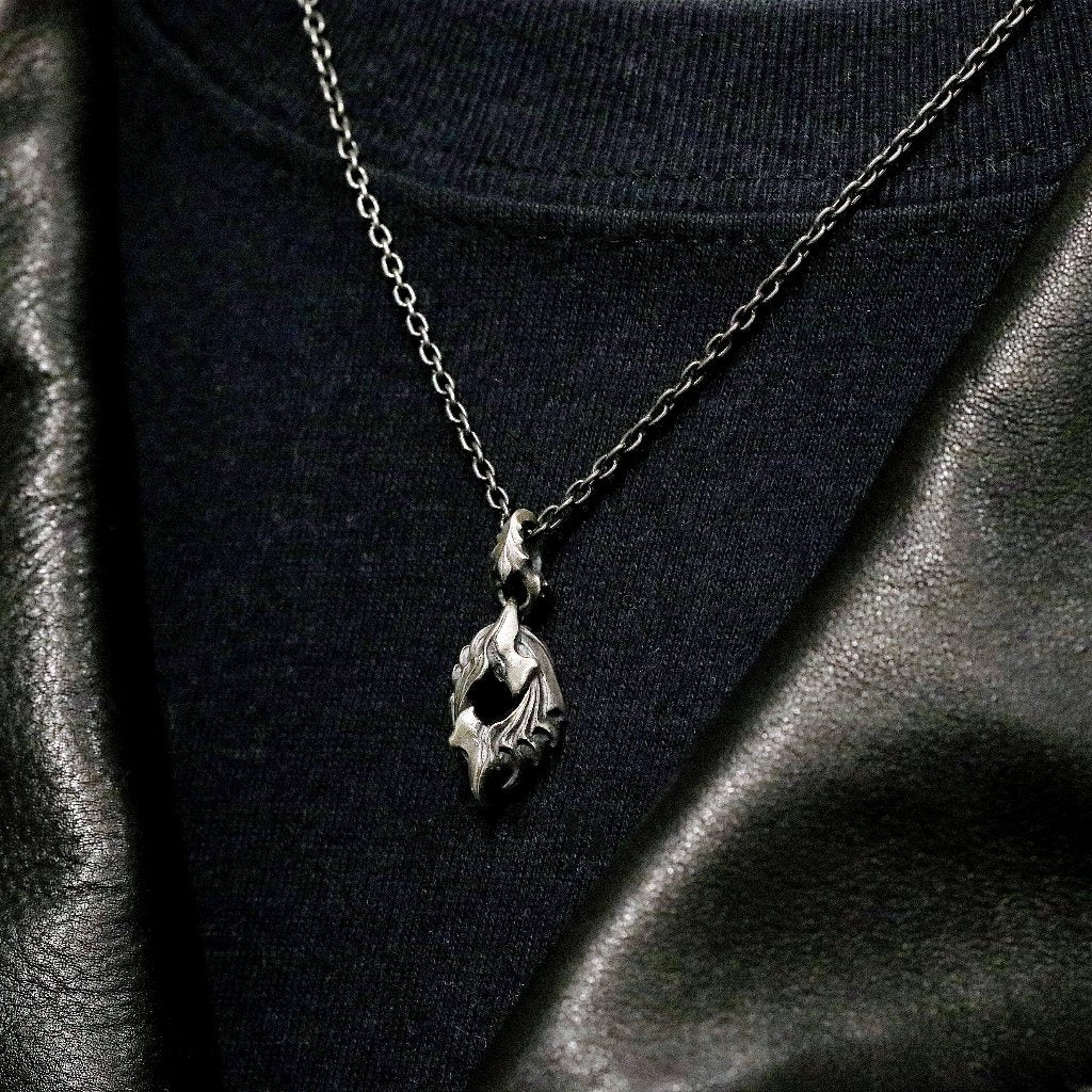 【Silver Monsters】日本前衛宗師 Glam Scale 機甲王 原創設計 海洋化石甲殼純銀吊墜 小墜