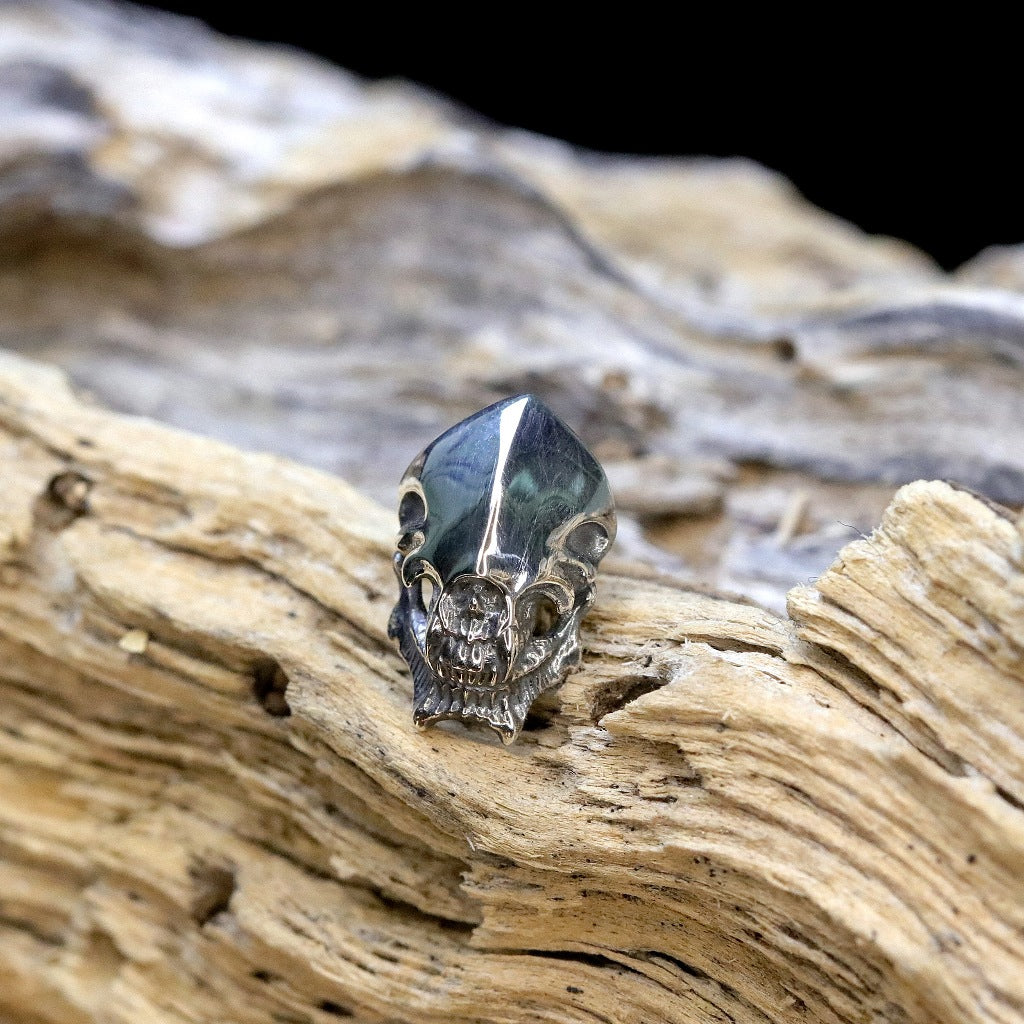 【Silver Monsters】幻獸異骸 日本Strange Freak Designs 無面骷髏純銀耳環 耳針