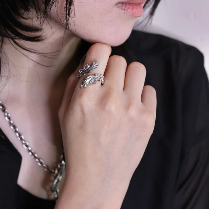 【Silver Monsters】日本一級神牌Loud Style Design × FAYDE 雙雕花開口 純銀戒指